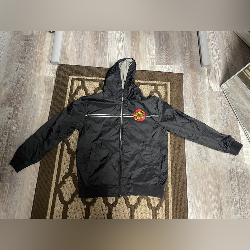 Santa Cruz Kid’s XL Black Windbreaker